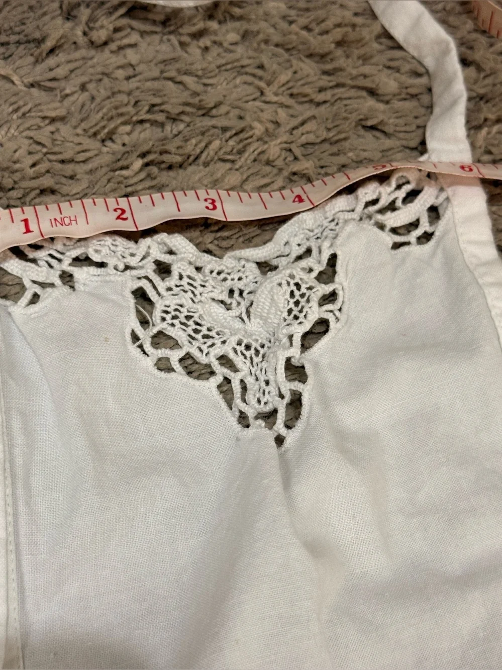 Beautiful White Lace Apron – Cottagecore / Shabby Chic Style size S
